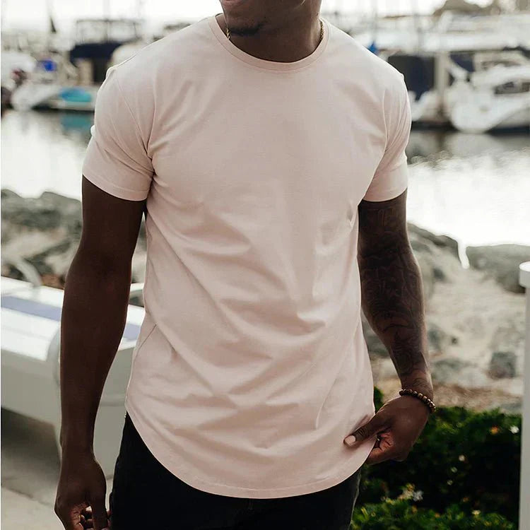 Athletic Fit Mens Tee with Moisture Wicking Fabric
