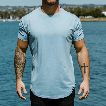 Athletic Fit Mens Tee with Moisture Wicking Fabric