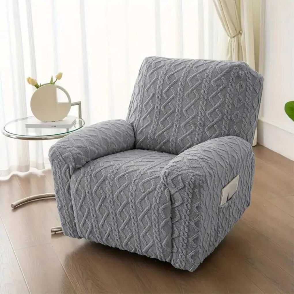 Cozy Fleece Recliner Slipcover for Winter Warmth