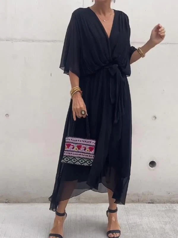Chic Low Neck Women's Dress