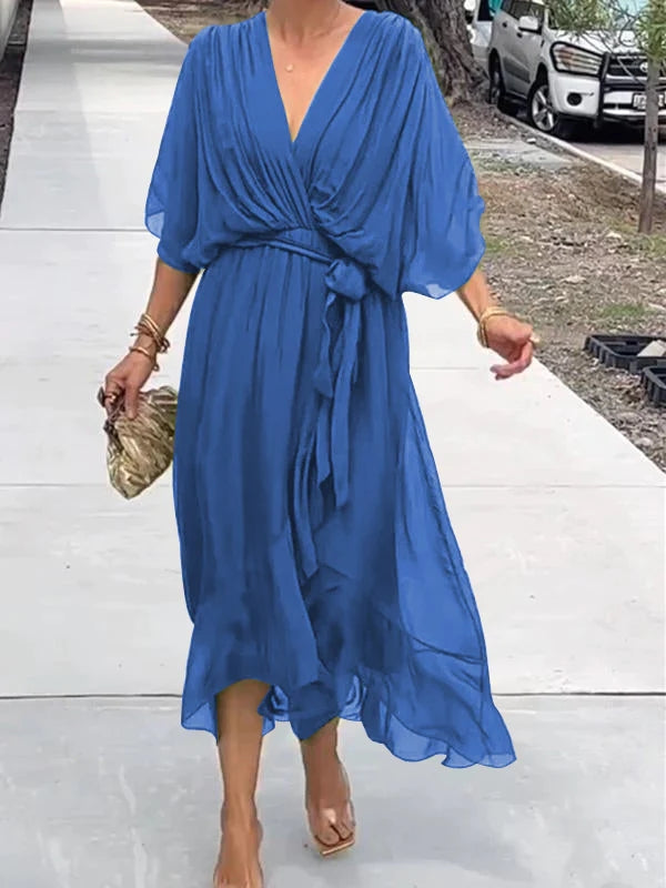 Chic Low Neck Women's Dress