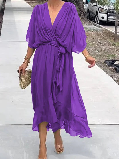 Chic Low Neck Women's Dress