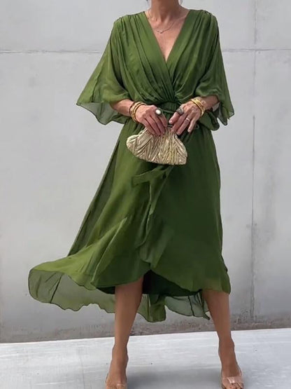 Chic Low Neck Women's Dress
