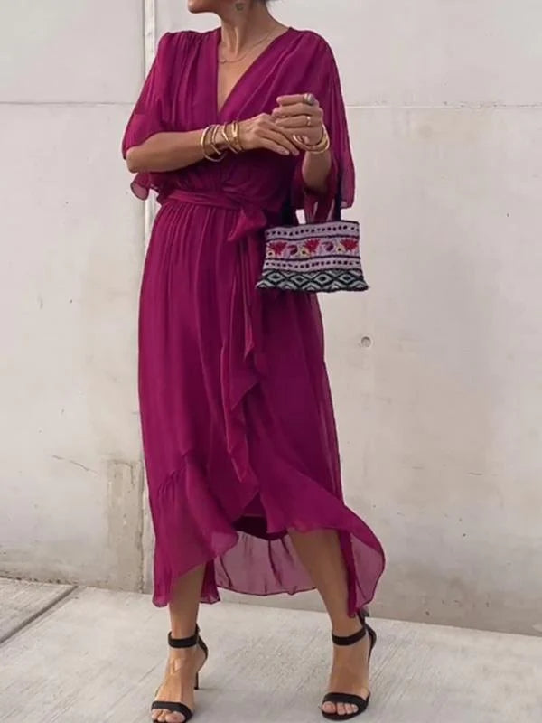Chic Low Neck Women's Dress