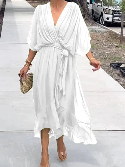 Chic Low Neck Women's Dress - Vossary