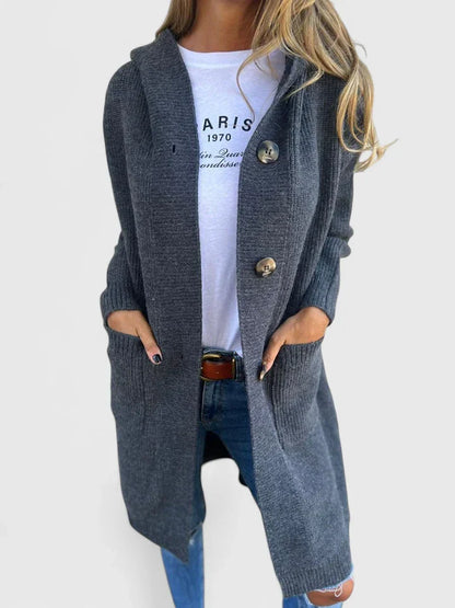 Cozy Long Sleeve Cardigan - Vossary