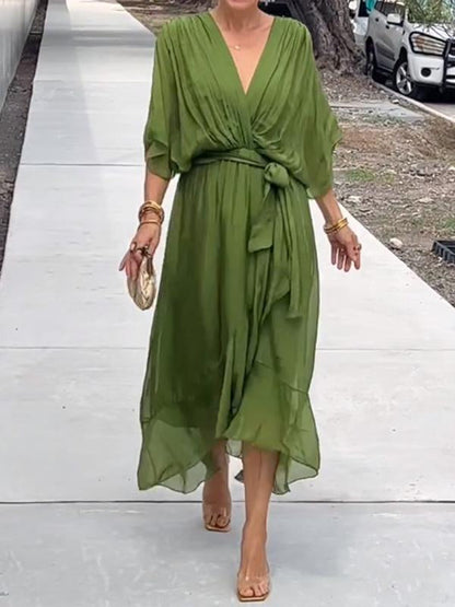 Chic Low Neck Women's Dress