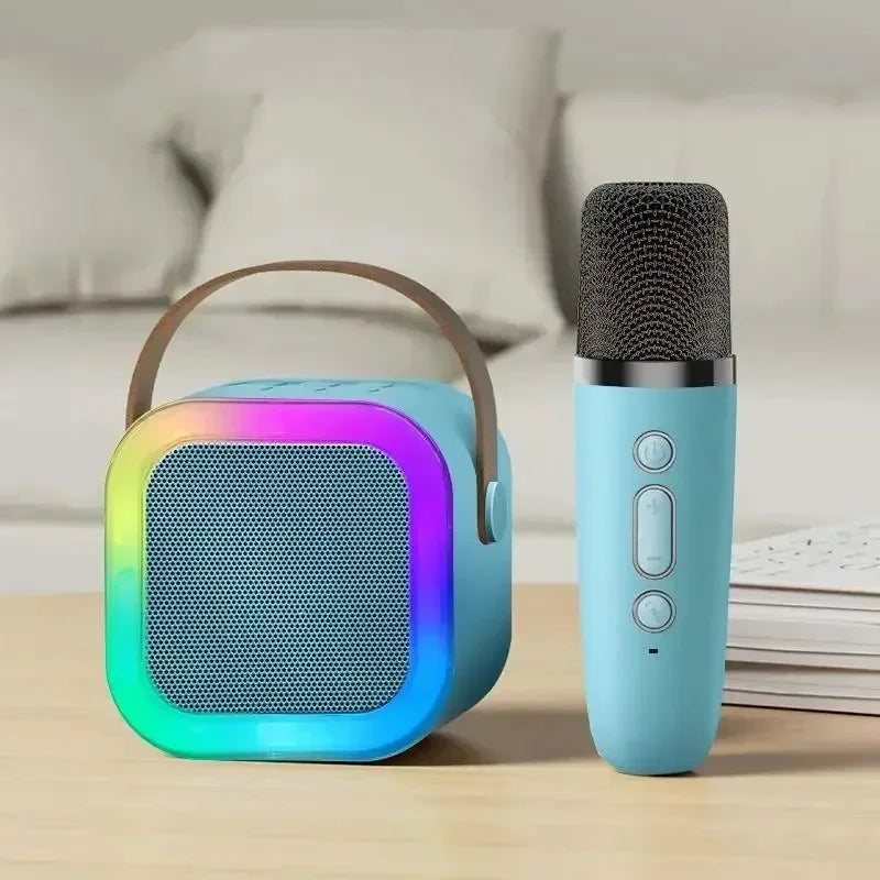 Compact Wireless Karaoke System with Microphones