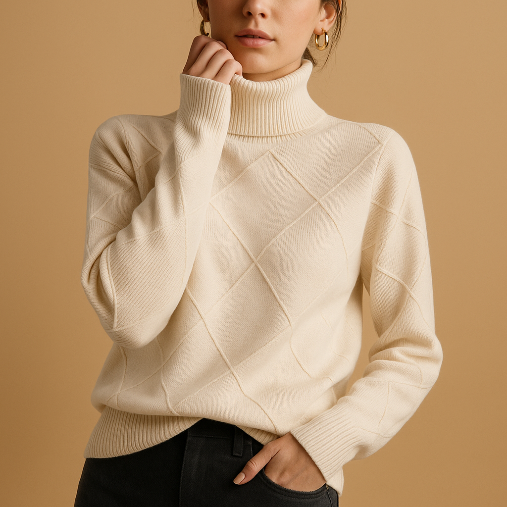 Warm Crew Neck Sweater for Women - Vossary