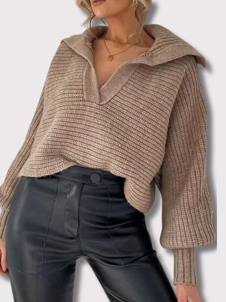 Cozy Crew Neck Winter Sweater - Pexav