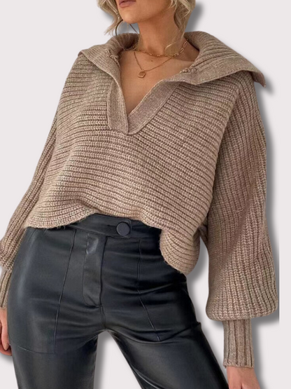 Cozy Crew Neck Winter Sweater - Pexav