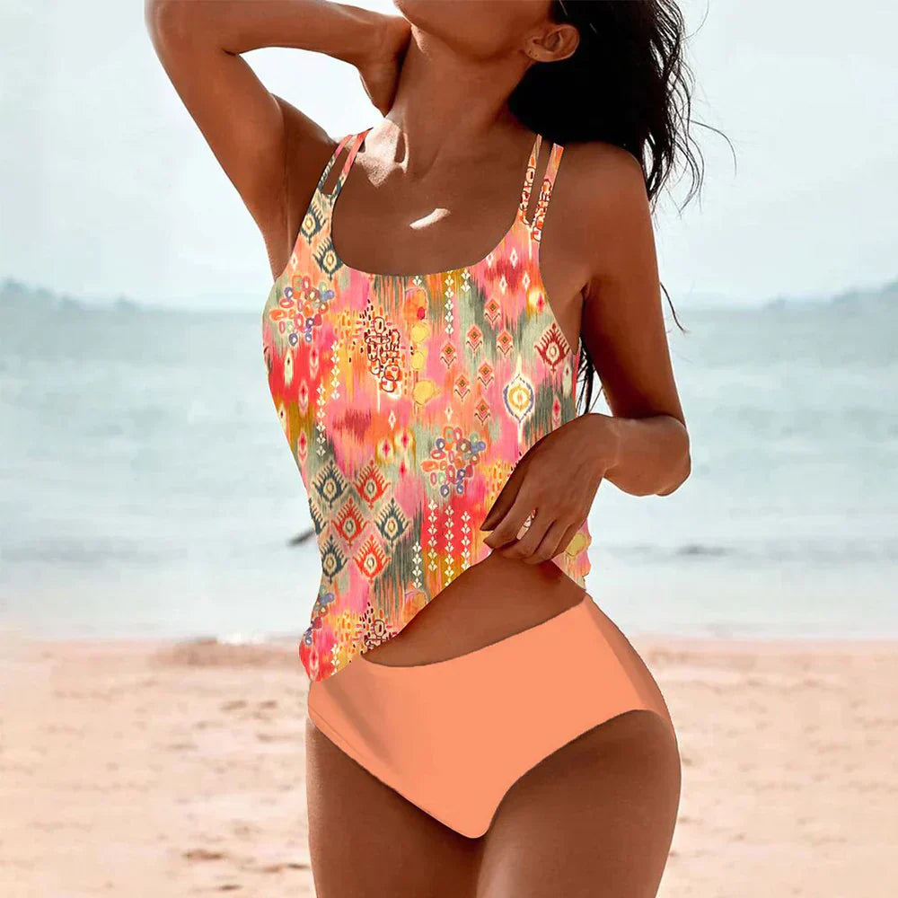 Classic Halter Neck Swimsuit Set