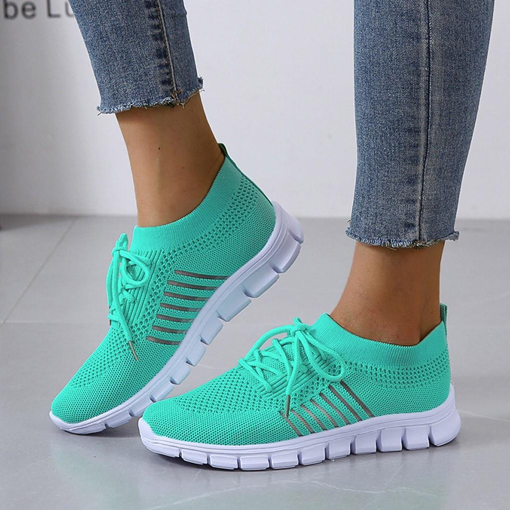 Ladies Anti-Slip Sneakers - ActiveColor-Turquoise-2.5-Nora Luxe