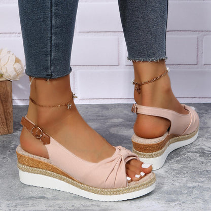 Ladies High Heel Sandals - ComfiLift-Beige-2.5-Nora Luxe