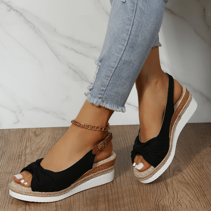 Ladies High Heel Sandals - ComfiLift-Black-2.5-Nora Luxe