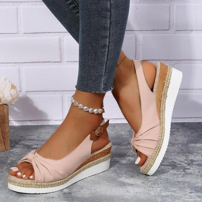 Ladies High Heel Sandals - ComfiLift-Pink-2.5-Nora Luxe