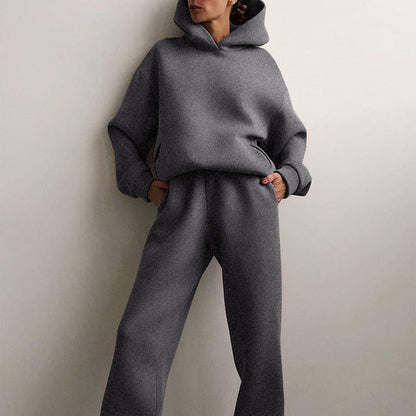 Ladies Oversized Lounge Jogging Set – Liv-Grey-The Livary