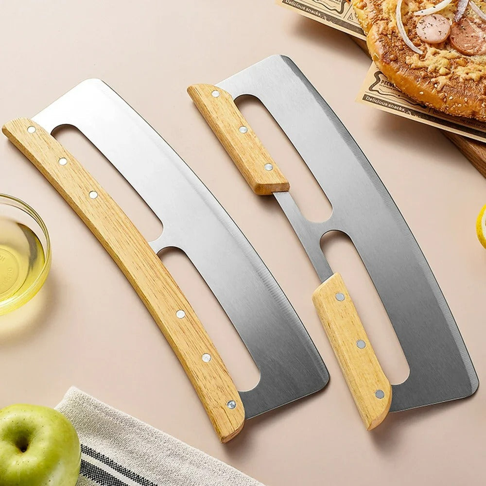 Extra Long Stainless Pizza Slicer 35cm - Bruno - Pexav