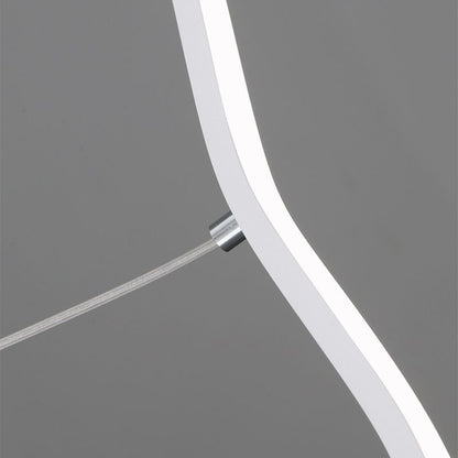 LED Pendant Lamp with Trendy Wave Line Design - WaveGlow-Black-Warm white-Nora Luxe