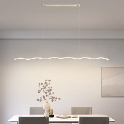LED Pendant Lamp with Trendy Wave Line Design - WaveGlow-White-Warm white-Nora Luxe