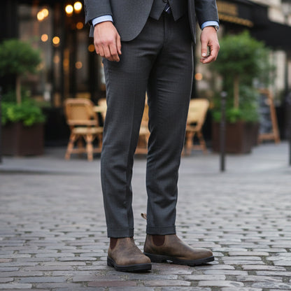 Classic Mens Leather Ankle Boots