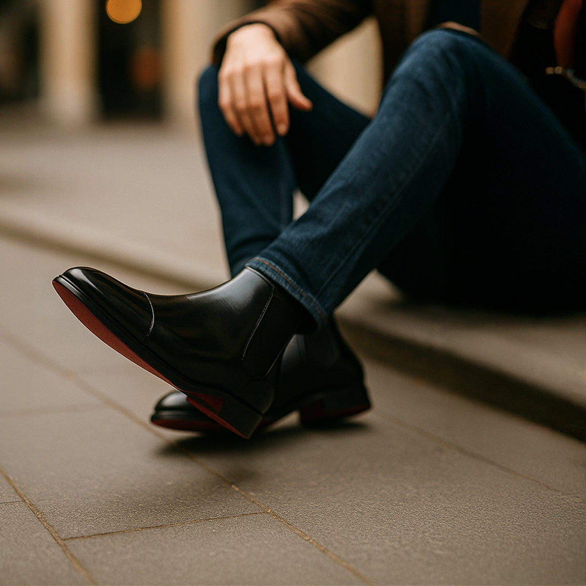 Classic Leather Ankle Boots for Men