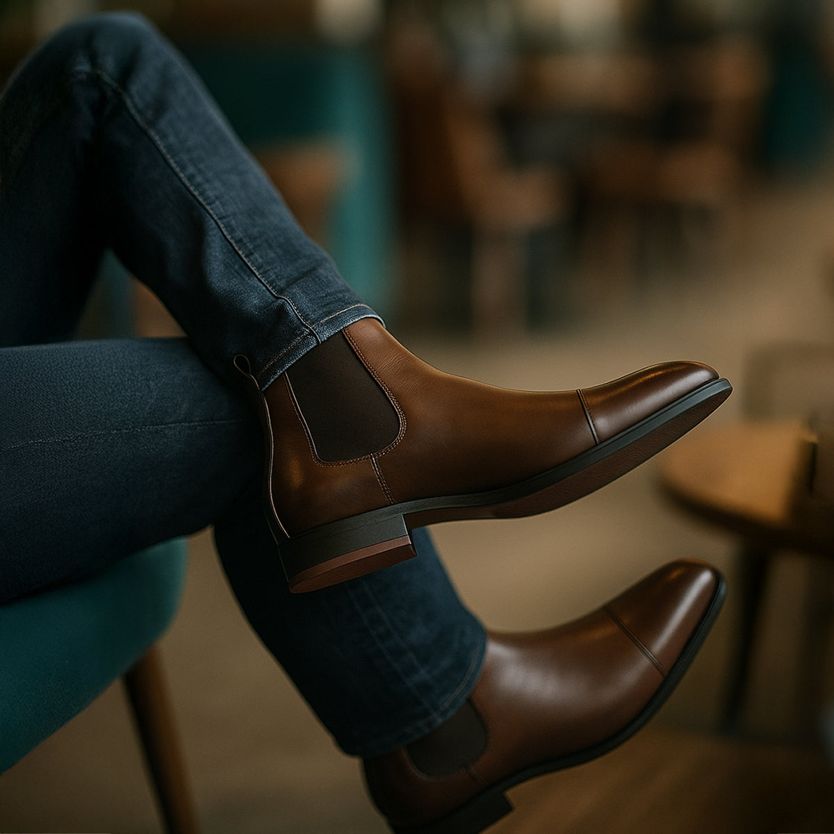 Classic Leather Ankle Boots for Men