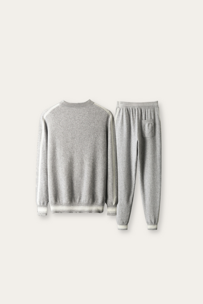 Light Grey Cashmere Merino Wool Set – Romano-S-The Livary