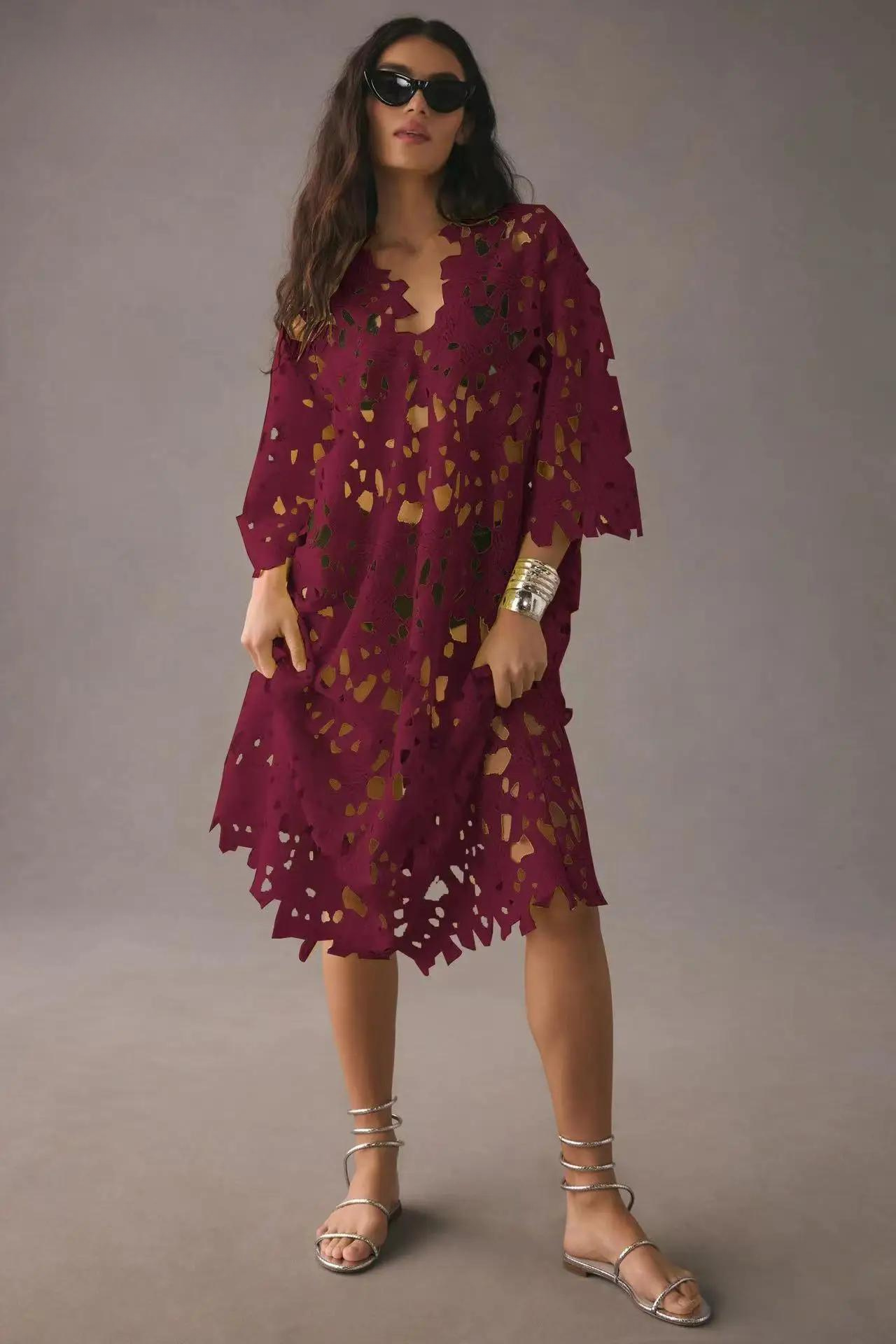 Light Summer Maxi Dress – Maribel-Red-S-State of Style