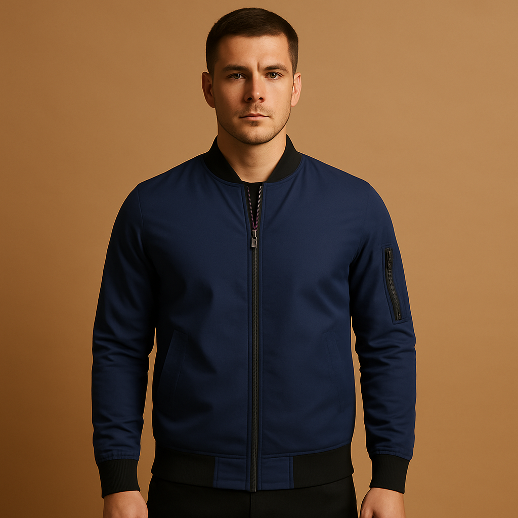 Slim Fit Men's Bomber Jacket - Vossary