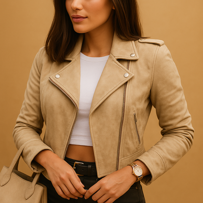 Women's Slim Fit Zip Up Jacket - Vossary