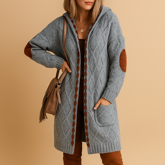 Cozy Hooded Women's Cardigan Sweater - Vossary