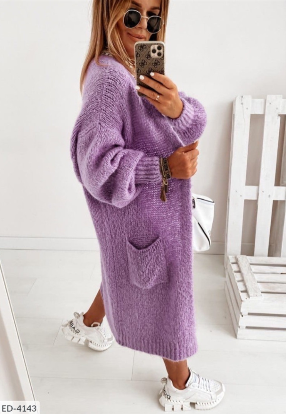 Soft Women's Oversized Open Front Winter Cardigan