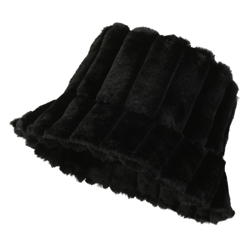 Soft Fuzzy Ladies Winter Hat