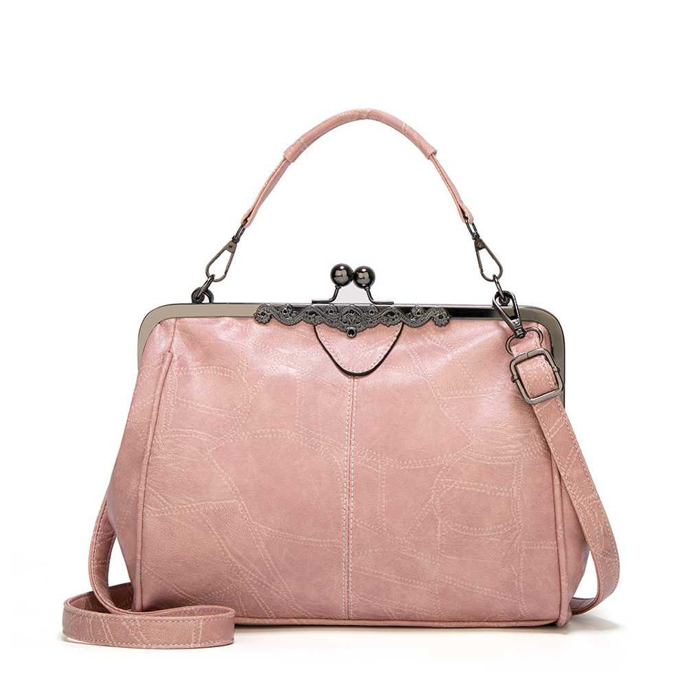 Classic Buckle Leather Shoulder Bag