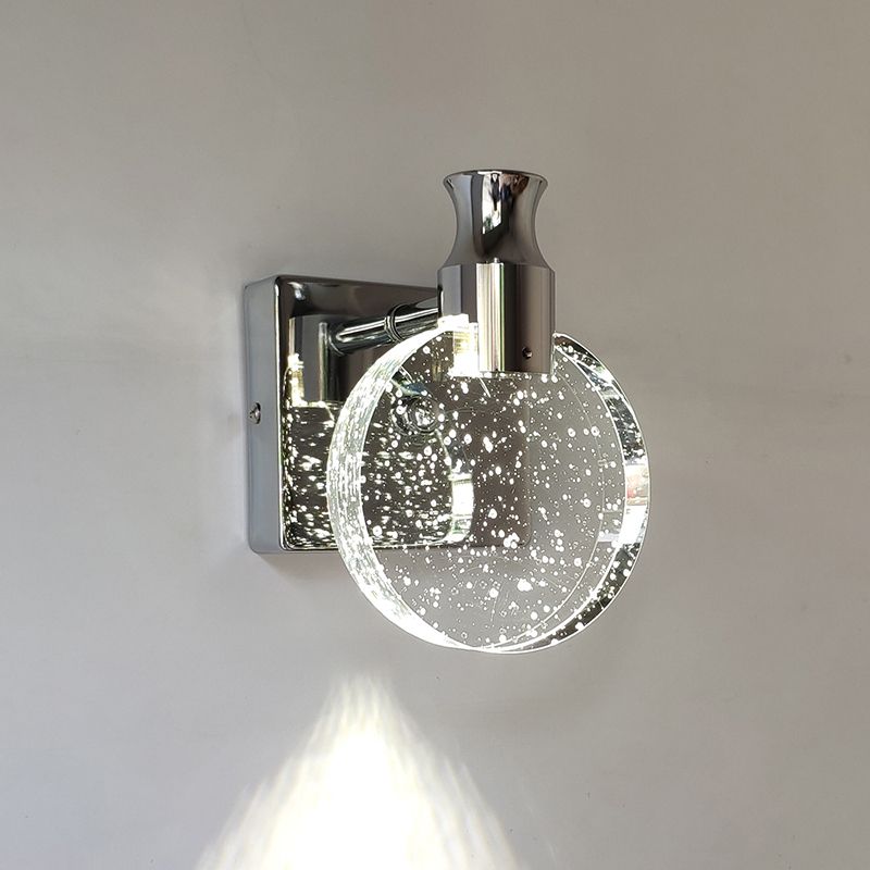 Elegant Glass Round Wall Light - Pexav