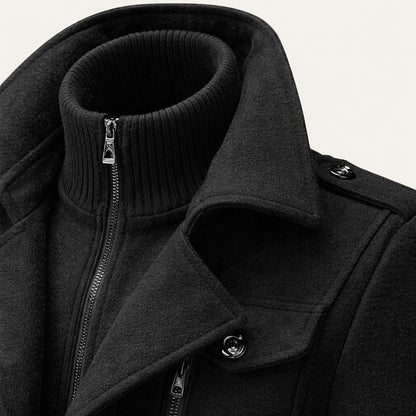Classic Mens Warm Wool Overcoat