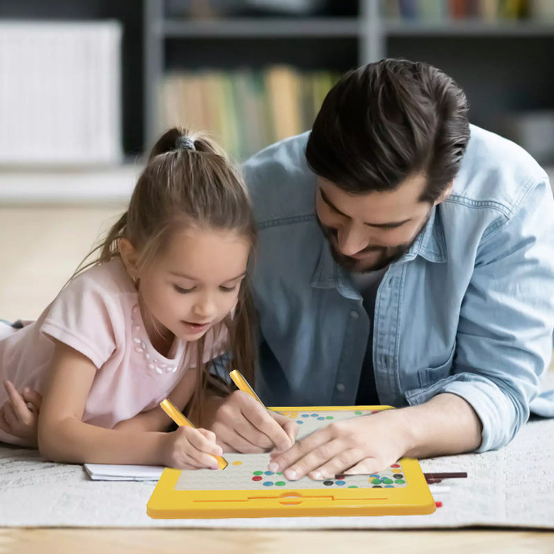 Magnetic Drawing Board with Beads - MagniDots-The Livary