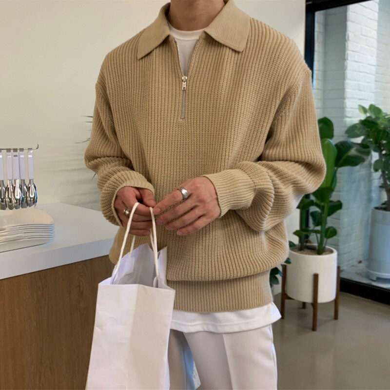 Men's Thermal Half Zip Fleece Pullover - EasyApparels
