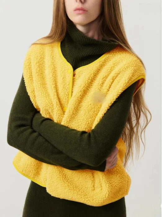 Casual Women's Vest with Easy Button Front - EasyApparels