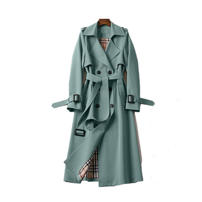 Classic Double Breasted Cotton Trench Coat