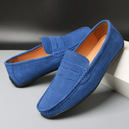 Luxury Suede Slip On Shoes - Vossary