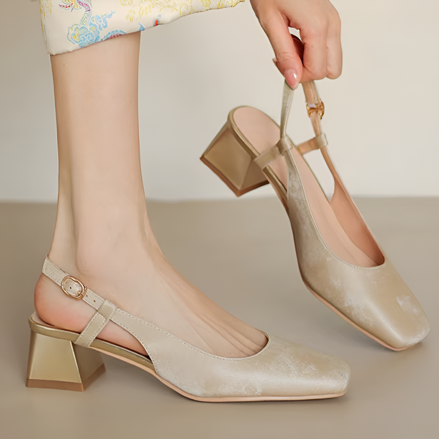 Elegant Backless High Heels