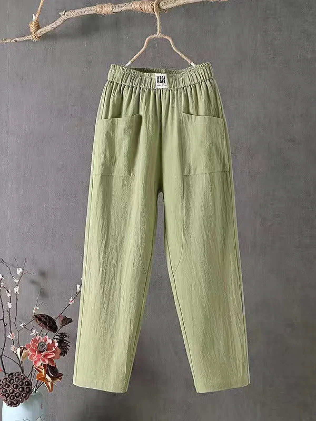 Comfortable Women's Full Length Elastic Waist Pants