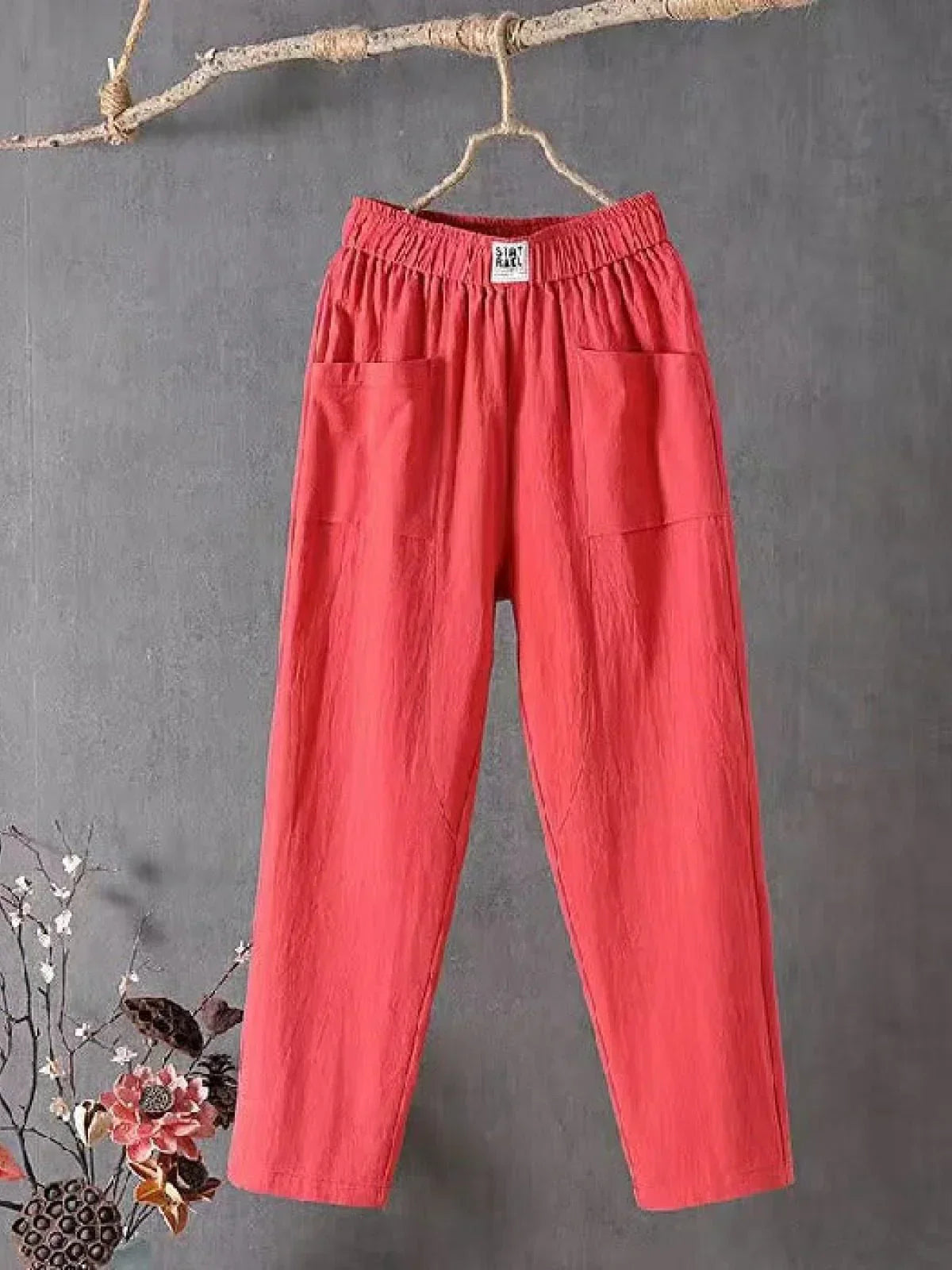 Comfortable Women's Full Length Elastic Waist Pants