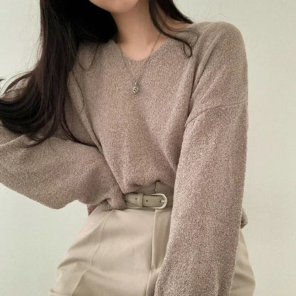 Soft Women's Knit Open Front Cardigan