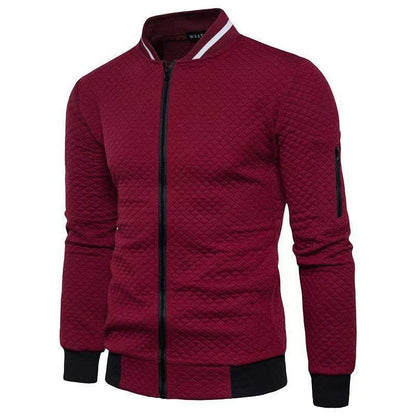 Warm Plaid Mens Cardigan Jacket