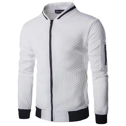 Warm Plaid Mens Cardigan Jacket