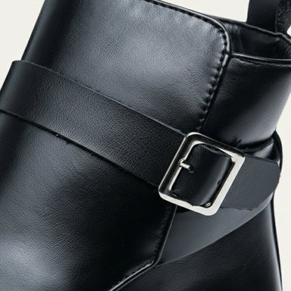 Premium Mens Leather Ankle Boots with Side Zip