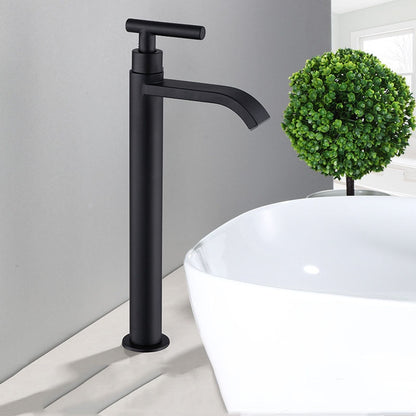 Matte Black Cold Water Basin Tap – Noira-Round-The Livary